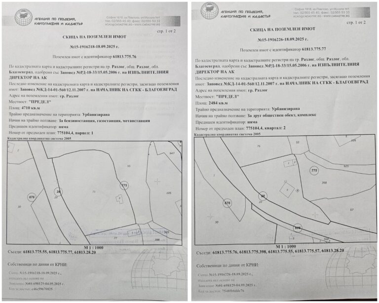 Продава УПИ гр. Разлог